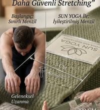 Doğal Organik Pamuk Yoga Kemeri Haki Yeşil 200 CM x 5 CM Yoga Strap Pilates Esneme Kayışı Dayanıklı Tokalı Yoga Bandı