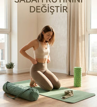Evde Yoga Premium Seti – Yoga Matı, Mat Çantası, Yoga Kemeri ve Foam Roller İçeren Başlangıç Yoga ve Pilates Seti
