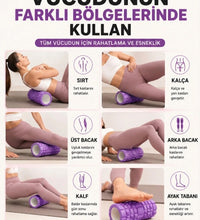 Foam Roller Masaj Rulosu Orta Sert – Spor Sonrası Kas Gevşetici Yoga Pilates Fitness Masaj Köpüğü