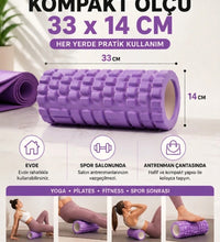 Foam Roller Masaj Rulosu Orta Sert – Spor Sonrası Kas Gevşetici Yoga Pilates Fitness Masaj Köpüğü