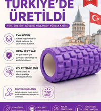 Foam Roller Masaj Rulosu Orta Sert – Spor Sonrası Kas Gevşetici Yoga Pilates Fitness Masaj Köpüğü