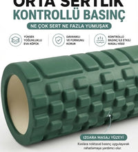 Foam Roller Masaj Rulosu Orta Sert – Spor Sonrası Kas Gevşetici Yoga Pilates Fitness Masaj Köpüğü