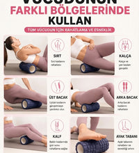 Foam Roller Masaj Rulosu Orta Sert – Spor Sonrası Kas Gevşetici Yoga Pilates Fitness Masaj Köpüğü