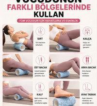 Foam Roller Masaj Rulosu Orta Sert – Spor Sonrası Kas Gevşetici Yoga Pilates Fitness Masaj Köpüğü