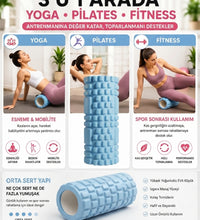 Foam Roller Masaj Rulosu Orta Sert – Spor Sonrası Kas Gevşetici Yoga Pilates Fitness Masaj Köpüğü