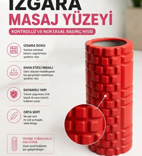 Foam Roller Masaj Rulosu Orta Sert – Spor Sonrası Kas Gevşetici Yoga Pilates Fitness Masaj Köpüğü