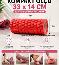 Foam Roller Masaj Rulosu Orta Sert – Spor Sonrası Kas Gevşetici Yoga Pilates Fitness Masaj Köpüğü