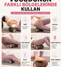 Foam Roller Masaj Rulosu Orta Sert – Spor Sonrası Kas Gevşetici Yoga Pilates Fitness Masaj Köpüğü