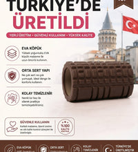 Foam Roller Masaj Rulosu Orta Sert – Spor Sonrası Kas Gevşetici Yoga Pilates Fitness Masaj Köpüğü