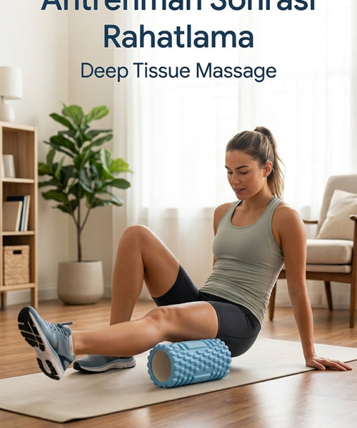 Foam Roller Masaj Rulosu Orta Sert – Spor Sonrası Kas Gevşetici Yoga Pilates Fitness Masaj Köpüğü