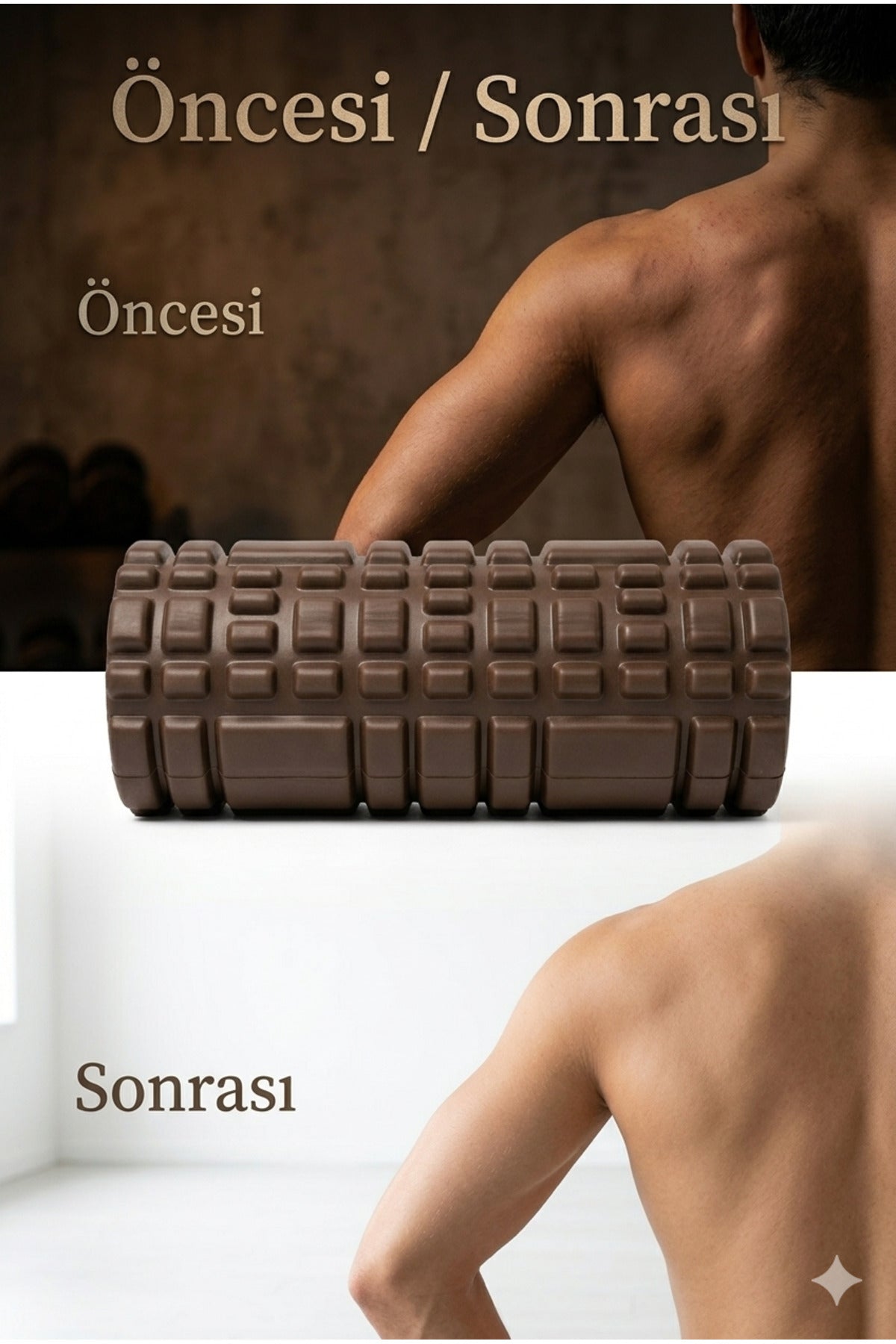 Foam Roller Masaj Rulosu Orta Sert – Spor Sonrası Kas Gevşetici Yoga Pilates Fitness Masaj Köpüğü
