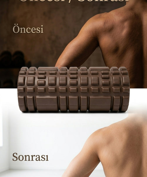 Foam Roller Masaj Rulosu Orta Sert – Spor Sonrası Kas Gevşetici Yoga Pilates Fitness Masaj Köpüğü
