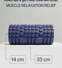 Foam Roller Masaj Rulosu Orta Sert – Spor Sonrası Kas Gevşetici Yoga Pilates Fitness Masaj Köpüğü