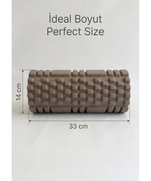 Foam Roller Masaj Rulosu Orta Sert – Spor Sonrası Kas Gevşetici Yoga Pilates Fitness Masaj Köpüğü