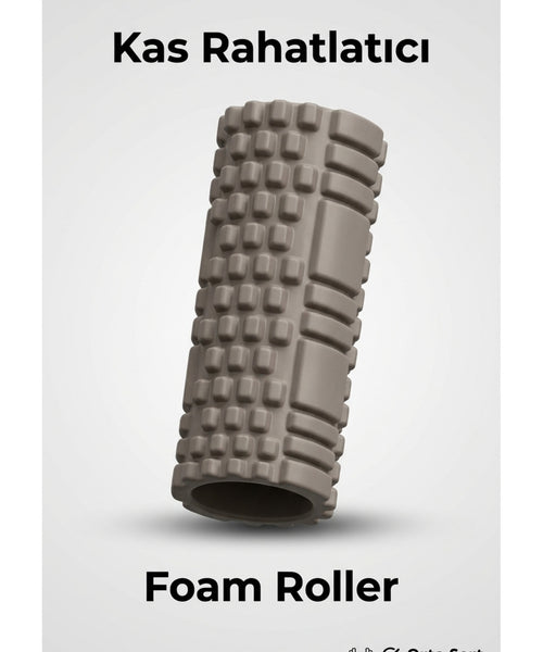 Foam Roller Masaj Rulosu Orta Sert – Spor Sonrası Kas Gevşetici Yoga Pilates Fitness Masaj Köpüğü