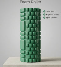 Foam Roller Masaj Rulosu Orta Sert – Spor Sonrası Kas Gevşetici Yoga Pilates Fitness Masaj Köpüğü