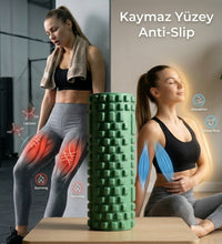 Foam Roller Masaj Rulosu Orta Sert – Spor Sonrası Kas Gevşetici Yoga Pilates Fitness Masaj Köpüğü