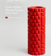 Foam Roller Masaj Rulosu Orta Sert – Spor Sonrası Kas Gevşetici Yoga Pilates Fitness Masaj Köpüğü
