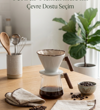 Ham Keten Bez Kahve Filtresi 3’lü Set – Tekrar Kullanılabilir Filtre | V60, Dripper ve Manuel Demleme Uyumlu