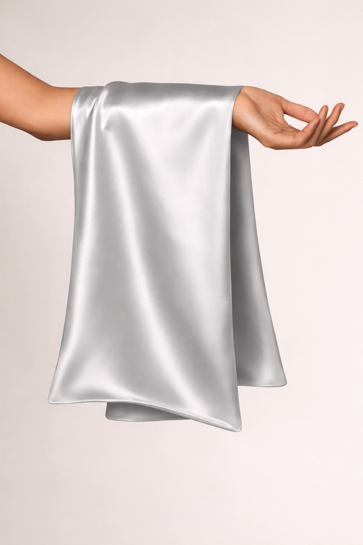 Ipek 22 momme Italyan Dut Ipeği Saf Ipek Yastık Kılıfı Tekli Silk Pillowcase Gri