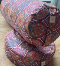 Mandala Desen Bolster & Yoga Meditasyon Minderi Karabuğday dolgulu