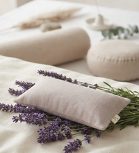 Meditasyon Minderi Seti Karabuğday Kabuğu Dolgulu Zafu Minder, Yoga Bolster ve Lavanta Dolgulu Göz Yastığı | Yoga, Meditasyon, Yin Yoga ve Restoratif Yoga