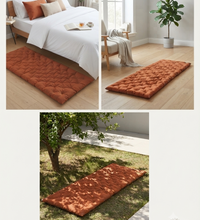 Pamuk Kapitone Meditasyon Minderi 180x60 cm - Konforlu Yoga Matı ve Yer Minderi