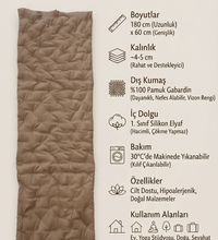 Pamuk Kapitone Meditasyon Minderi 180x60 cm - Konforlu Yoga Matı ve Yer Minderi