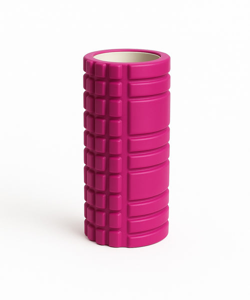 Yüksek Yoğunlukta Orta Sert Foam Roller Fıtness Pilates Yoga Masaj Köpüğü Masaj Rulosu Fuşya