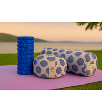 Zafu meditasyon minderi -Bolster- Foam roller üçü birlikte