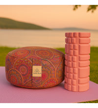 Zafu meditasyon minderi Foam roller ikisi birlikte