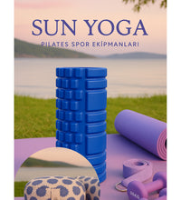 Zafu meditasyon minderi Foam roller mavi ikisi birlikte