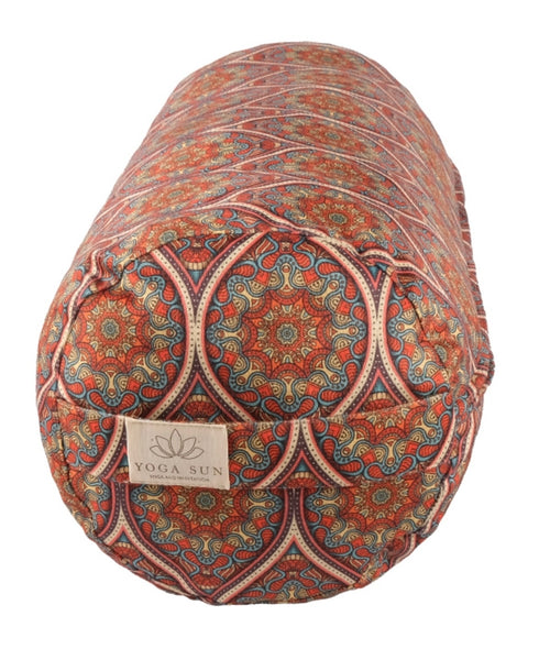 Sunyoga Zafu Silindir Yoga Minderi Bolster mandala desen