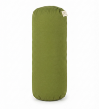 Yoga Bolster Meditasyon Minderi Silindir Yoga Yastığı Pamuk Keten Kumaş Fermuarlı 65x22 cm Yeşil