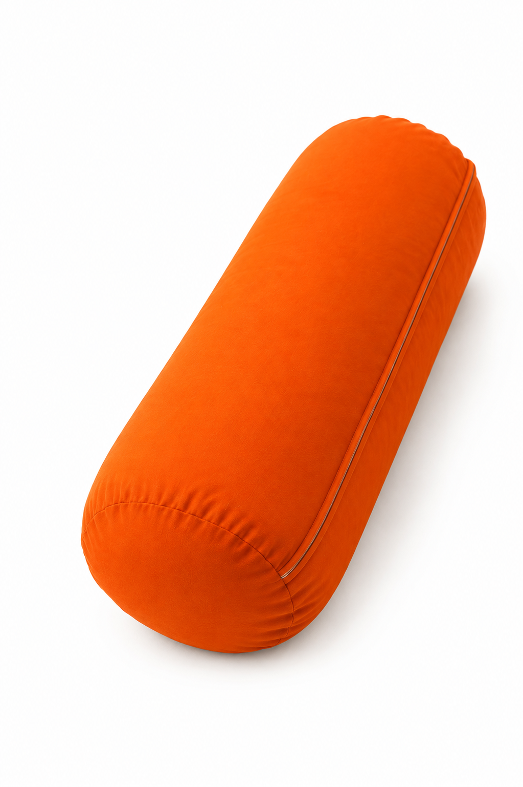 Yoga Bolster Organik Poplin Kumaş Kırpıntı Sünger Dolgulu Meditasyon Yastığı Pilates Destek Minderi 65x22 cm