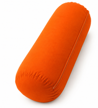Yoga Bolster Organik Poplin Kumaş Kırpıntı Sünger Dolgulu Meditasyon Yastığı Pilates Destek Minderi 65x22 cm