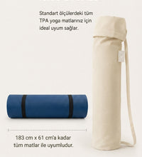Yoga Matı Çantası %100 Pamuk Gabardin TPE Pilates Minderi Taşıma Çantası Ayarlanabilir Askılı