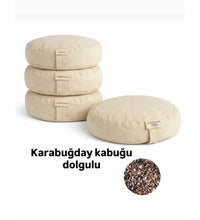 Yoga Meditasyon Minderi Karabuğday Kabuğu Dolgulu krem Renk