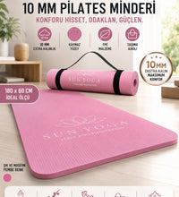 Yoga Seti 10 mm Kaymaz Mat ve %100 Pamuk Çanta