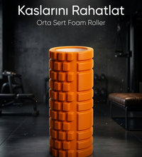 Yüksek Yoğunlukta Orta Sert Deluxe Foam Roller Fitness Pilates Yoga Masaj Köpüğü Masaj Rulosu