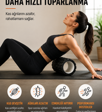 Foam Roller Yüksek Yoğunluklu Orta Sert Masaj Rulosu EVA Kas Gevşetici Yoga Pilates Fitness