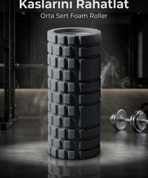 Yüksek Yoğunlukta Orta sert Foam Roller Fıtness Pilates Yoga Masaj Köpüğü Masaj Rulosu