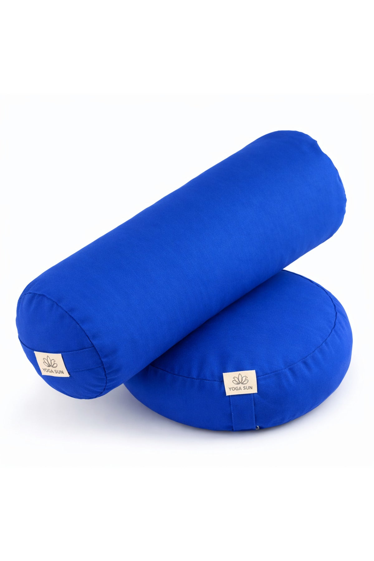 Zafu meditasyon Bolster & Yoga Meditasyon Minderi Karabuğday dolgulu Saks mavi renk