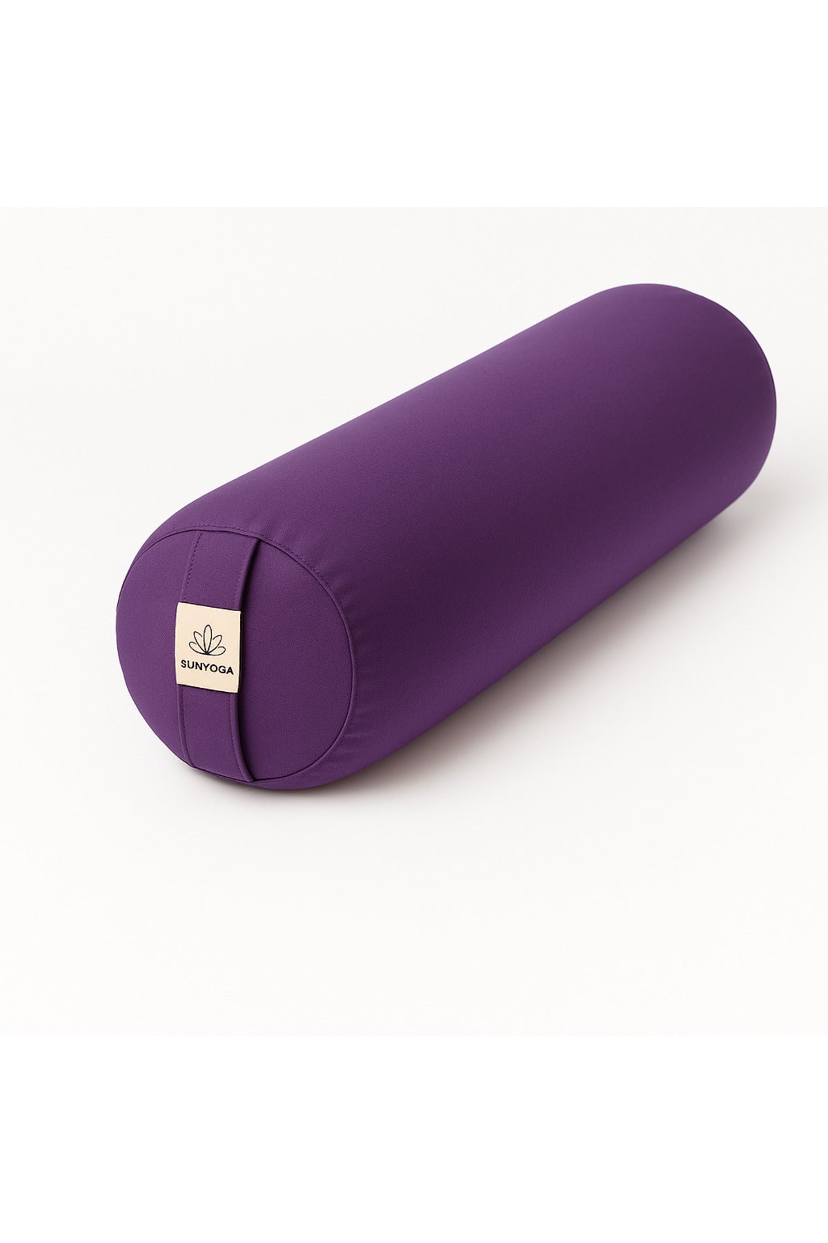 Zafu Silindir Uzun Yoga Meditasyon Minderi Bolster Mor Renk
