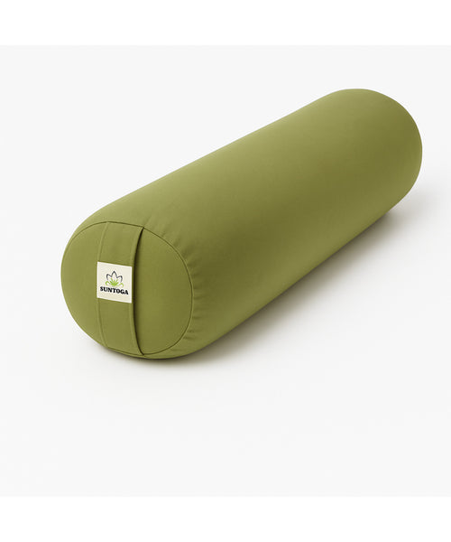 Zafu Silindir Uzun Yoga Meditasyon Minderi Bolster Yeşil Renk