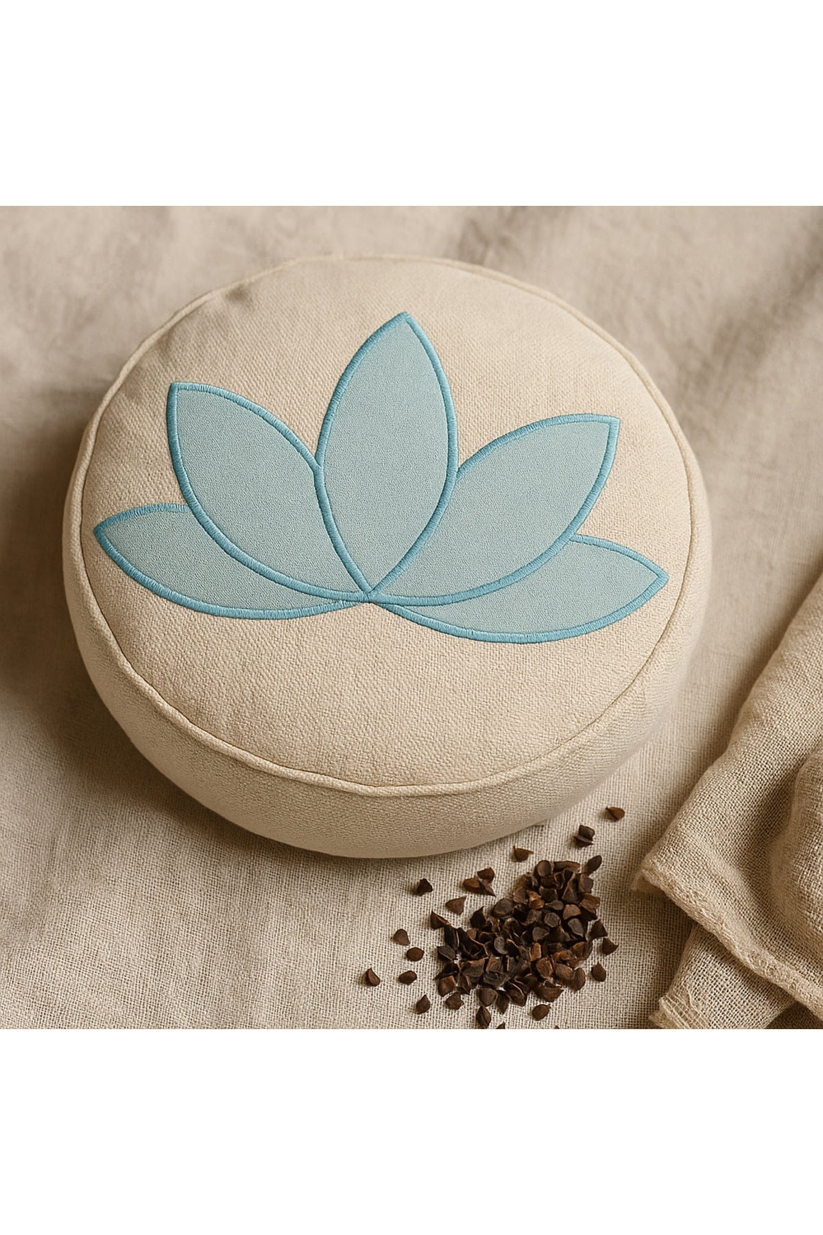 Zafu Yoga Meditasyon Minderi Karabuğday Kabuğu Dolgulu